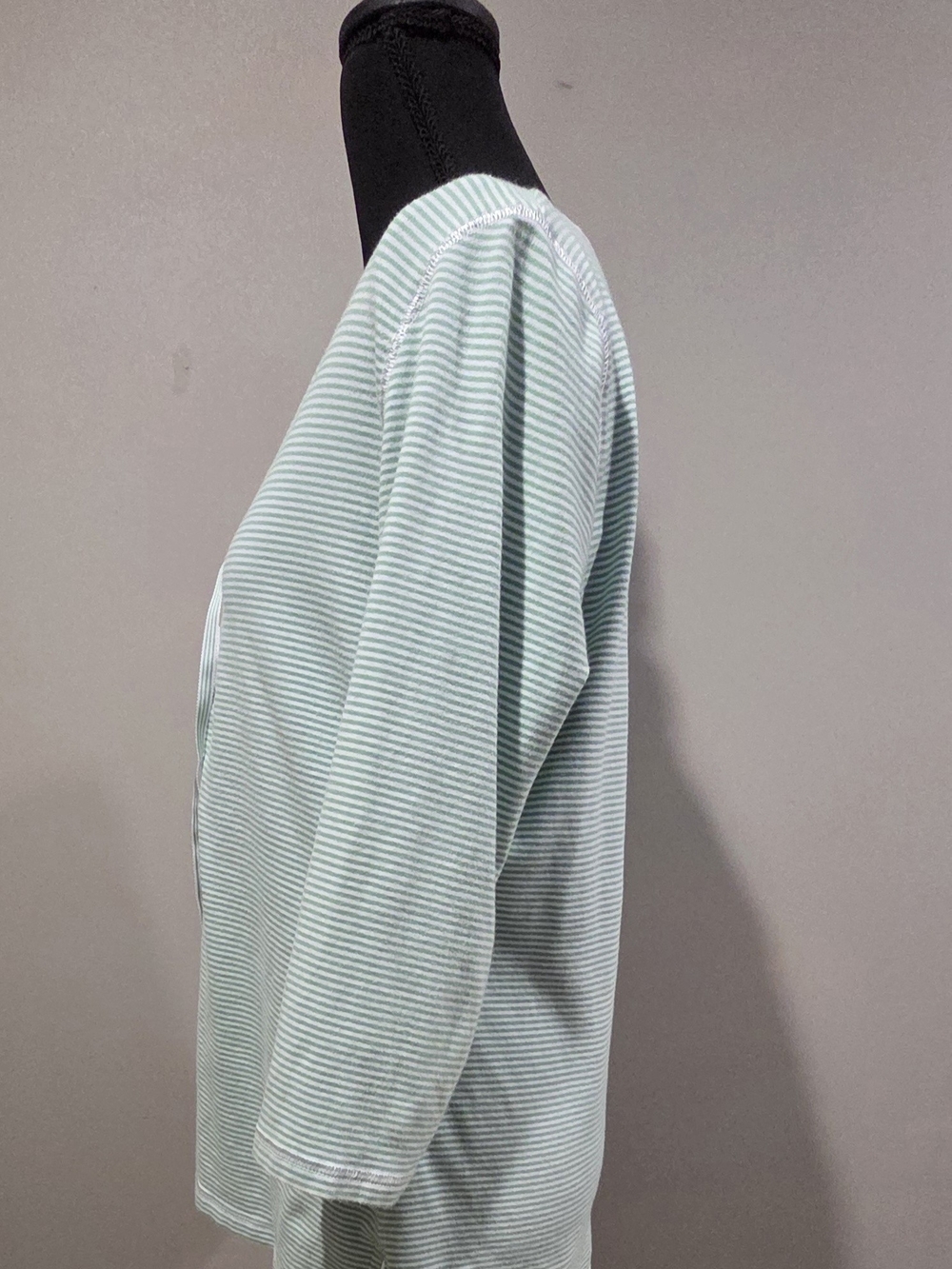 LOFT Mint & White Striped Lace-Up Tunic - Picture 3 of 11